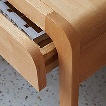 Comodino comodino in legno massiccio con forte capacità di cuscinetto per camera da letto, studio, ecc.