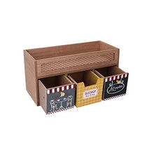 Vacchetti S.p.A Porta Oggetti Legno 3 Cassetti Bistrot cm.30x23x15
