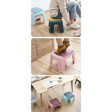 DXXWANG Poggiapiedi Step Sgabello Casa Tappetino Antiscivolo Bagno Sgabello,Luce Passi Shoelay. Sgabello da Pranzo Plastica/Blu scuro / 24×21×30cm