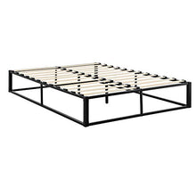 [en.casa] Letto in Metallo 180 x 200 cm con Rete a Doghe Acciaio Verniciato a Polvere Nero