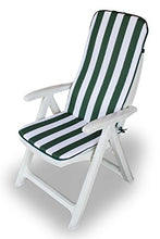 Maratex Cuscino Copri Sedia da Giardino 45x120 MOD. Relax Righe (Verde)