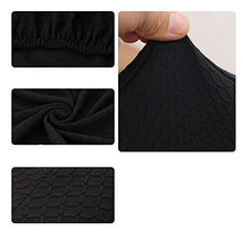 GAKIN - Coprisedia da bagno per poltrone, in jacquard acquatico, colore: nero, 1 pezzo