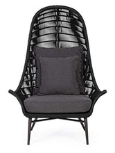 POLTRONA LOUNGE C-C TABLITA ANTRACITE