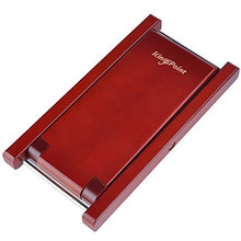 Kingpoint - Poggiapiede in legno massiccio per chitarristi, regolabile su 4 livelli di altezza, Legno rosso.