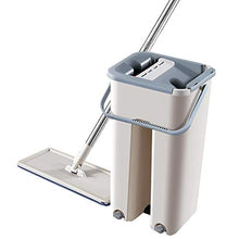 SSAYY Mop Mocio E Secchio Automatici Magici A Pressione Piatta Evitare Il Lavaggio delle Mani Mop in Legno per La Pulizia del Panno in Microfibra