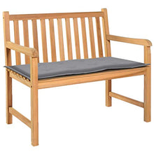 FAMIROSA Cuscino per Panca da Giardino Grigio 100x50x3 cm
