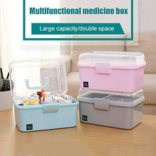 RNICE - Cassetta per medicine, portatile, multifunzione, kit di pronto soccorso, in plastica per pillole