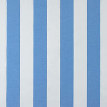 Tenda da sole per esterni, a strisce, colore azzurro