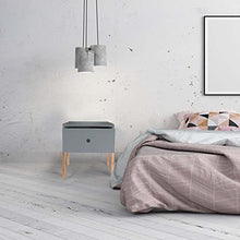 Home Deco Factory Tavolo, MDF, Grigio, 44 x 35 x 45,30 cm