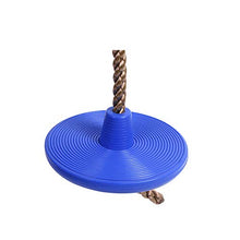 HAOLIN Altalena per Bambini Rotonda per Bambini Corde Sospese A Movimento Regolabile Attrezzatura per Parco Giochi per Bambini,Blue