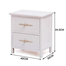 Comodini Casa Camera Accessori Ufficio universitaria effetto legno Accent Mobili in legno Comodino con 2 cassetti Comodino Mobili ed accento End Table del torace Comodino con cassetto