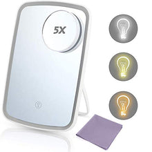 Anyutai Specchio Cosmetico LED Luci Touch Control Piazza USB Ricaricabile Specchio Trucco