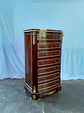 Louises Barock Rokoko - Cassettiera in stile antico, colore: Noce, altezza 131 cm