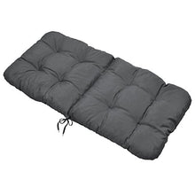 Beautissu Cuscino per sedie da Giardino Flair NL100x50x8cm - Comoda e soffice Imbottitura - Morbido Cuscino per Interni ed Esterni - Ideale Anche per spiaggine - Grigio