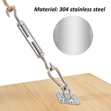 MoonSing Kit di Fissaggio per Vela Parasole, 40 Pezzi 304 Acciaio Inossidabile Kit di Installazione per Tenda a Vela da Sole per Ombra Giardino Patio Rettangolare e Triangolare