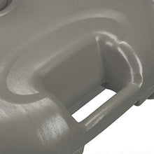Relaxdays Base per Ombrellone, da Riempire con Acqua o Sabbia, per Aste D: 25-32mm, Supporto in Plastica,43x43 cm,Grigio