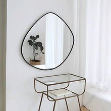 DZX Specchio Rotondo Irregolare Specchio da Trucco Specchio da Trucco Specchio da Bagno Camera da Letto Specchio a Mezza Lunghezza Specchio da Bagno Decorazione, 60X67cm