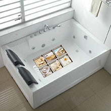 Garneck 6 Pezzi Adesivi per Vasca 3D Adesivi autoadesivi Impermeabili Antiscivolo per Vasca Adesivi murali Appliques Stile Marino per Servizi igienici Bagno