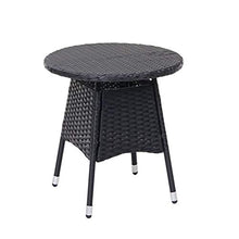 Mendler Salottino polyrattan HWC-G27 tavolino con 2X poltrone Antracite Cuscini Avorio