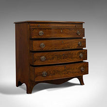 Cassettiera Antica Fiocco Antichi, Inglese, Mogano, Armadietto Bachelor, 1890