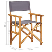 FAMIROSA Sedia da Regista in Legno Massello di Acacia-5951