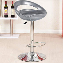 MUPAI Sgabello da Bar Sgabello da Bar Girevole con Sgabello Posteriore per Cucina (Grigio, 2)