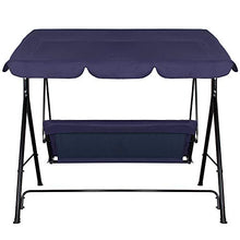 SPRINGOS - Dondolo da giardino Fiona, con tetto, per 3 persone, altezza x larghezza x profondità: 150 x 170 x 109 cm