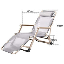 Sywlwxkq Oversize Zero Gravity Patio Chaise Longue Sedia Pieghevole in Giardino e all'aperto Poltrona reclinabile da Spiaggia Supporta 200 kg con Cuscini