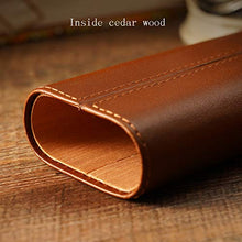 Cigar Humidor, Legno di Cedro Cortex Cigar Cigar Set Scissor Portable Kit Sigaro Umidificatore (152 * 75 * 40Mm)