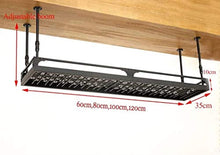 HZWLF Portabottiglie da Vino a soffitto Stile Semplice Portabicchieri da Vino in Ferro da Appendere Decorazione a soffitto Scaffale Bar Conservazione Natale