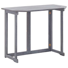 FAMIROSA Set da Bistrot 4 pz in Legno Massello di Acacia Grigio-7867