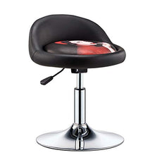 MOye Sgabello da Bar/Cucina, Similpelle, Regolabile e Girevole a 360°, Schienale e Poggiapiedi, Struttura in Acciaio Cromato, Peso Max: 120 kg,A
