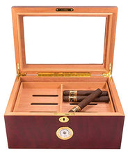 ADSE Cigar Box-25-50 Cigar Desktop Humidor Finitura Mogano