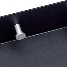 Dirgee Spazio Nero Space Bagno Bagno Supporto a Parete Multifunzione con 5 Ganci, 100mm * 600mm * 140mm