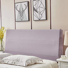 PETSOLA Copri Testiera Testiera Letto in Poliestere Elasticizzato Lunghezza 35-47 - Viola Chiaro, 180 cm