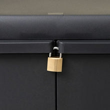 GOTOTOP Armadietto basso da giardino con ripiano regolabile, in plastica, 65 x 38 x 87 cm