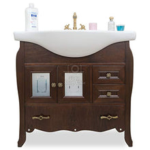 Shop Chic Mobile Bagno 85mm Arte povera Completo di specchiera con pensile