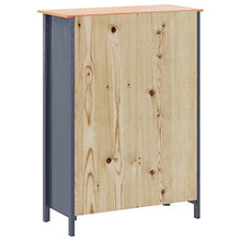 Ausla Garde-Guardaroba con 2 cassetti e 3 ripiani, 99 x 45 x 137 cm, grigio e marrone miele