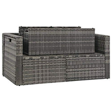 vidaXL Set Divani da Giardino 6 pz con Cuscini Polyrattan Grigio Sofa Esterni