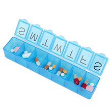 KEYDI 7 in Una Portapillole Organizer Plastica Contenitore Pillole Settimanale, Portapillole Contenitore Vitamine