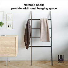 Umbra HUB Scala Nera/Noce, Legno, Nero, 152.00x41.00x3.80 cm