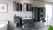 Set di mobili da bagno OPTIMO 80cm (6 pezzi) grigio grafite