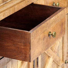 SKM Credenza con 4 Cassetti 160x40x85 cm Legno Massello di Mango