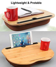 Feicuan Supporto per Laptop con Cuscino per Divano letto, Tavolo da letto portatile Cuscino Supporto per tablet Telefono, Striscia Antiscivolo,Adatto per Laptop Fino a 14" - Arredi Casa