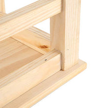 Ongoion Sgabello Quadrato, Sgabello in Legno massello, Pratico Bagno per Camera da Letto di Altezza ridotta per Soggiorno, Lavanderia