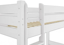 Erst-Holz Letto a Castello Bianco Anche per Adulti 80X190 nicchia 100cm divisibile 60.16-08-190WT100