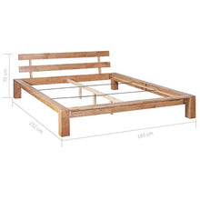 FAMIROSA Giroletto in Legno Massello di Rovere 160x200 cm
