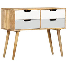 FAMIROSA Credenza 85x40x71 cm in Legno Massello di Mango Marrone