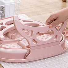 Takefuns - Vasca da bagno pieghevole per piedi, portatile, per vasca idromassaggio, con rullo massaggiante per piedi, colore: rosa rosa