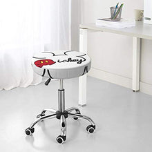 Copertura rotonda per sgabello da bar Topolino per sedia e sedia, lavabile, elastica, per sgabelli rotondi da 35,6 cm